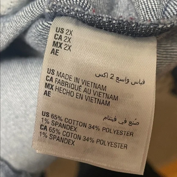 INC International Concepts 2X denim blazer jacket - Picture 6 of 9